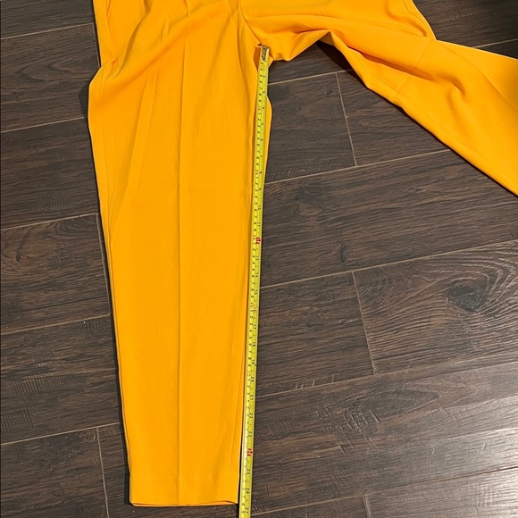 Express High-Waist Pleated Trousers in Bright Orange - Picture 8 of 14